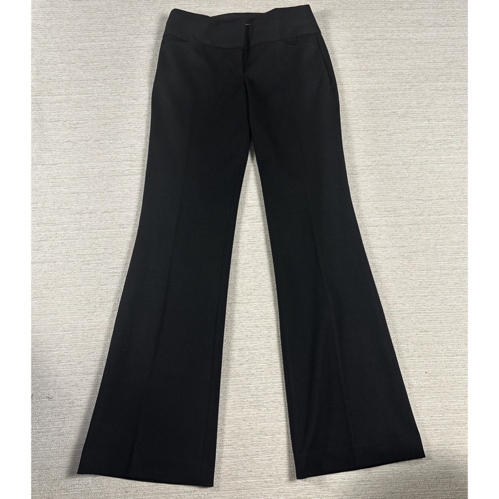 Office Siren Quiet Luxury Career Bootcut Dress Pants Express 0R Editor Black